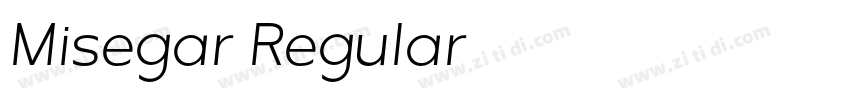 Misegar Regular字体转换